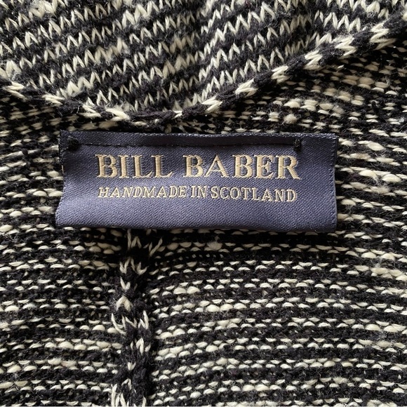 Bill Baber Brora Scottish Handmade Knit Cardigan Jacket Sweater Women’s One Size - Picture 9 of 10
